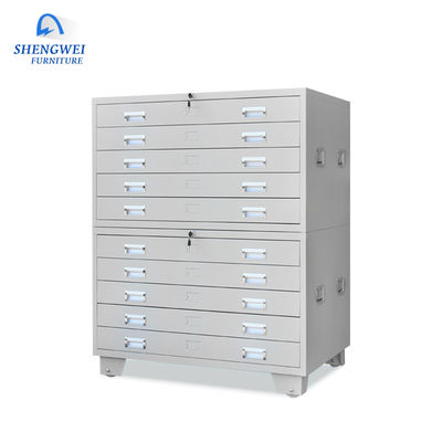 Office Horizontal Map File Metal Drawing Cabinet Untuk Gambar A0 Dan A1