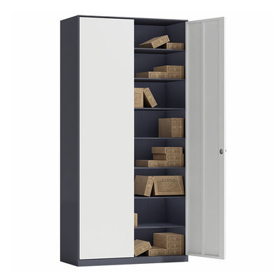 Full Office Furniture Double Door Voucher Cabinet Lemari Penyimpanan Logam