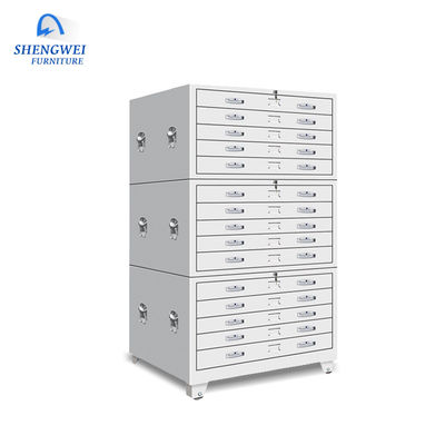 Office Horizontal Map File Metal Drawing Cabinet Untuk Gambar A0 Dan A1