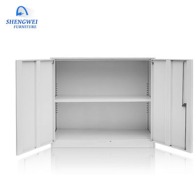 2 Pintu Kecil Knock Down Structure Anti Korosi Setengah Tinggi Locker