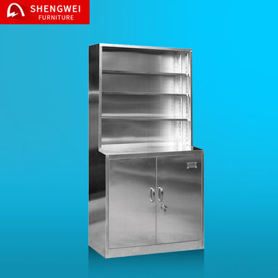 Lemari Penyimpanan Obat Stainless Steel Display Laboratorium Medis