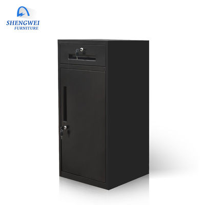 Hitam Multi Fungsi Kombinasi 650mm Cold Rolled Steel Storage Locker