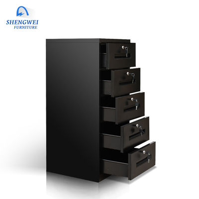 Hitam Multi Fungsi Kombinasi 650mm Cold Rolled Steel Storage Locker