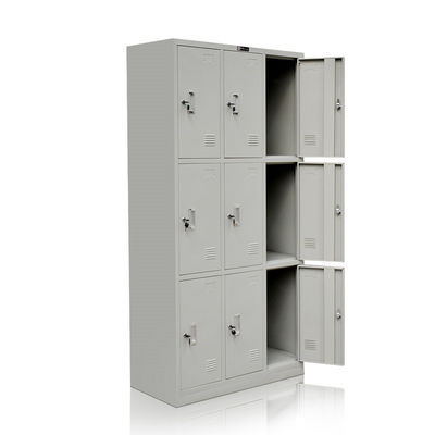 9 Metal Door Gym Steel Multi Door Storage Locker Untuk Ruang Ganti