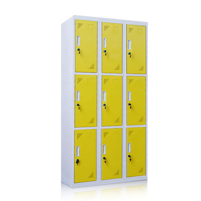 9 Doors Full Height Multi Door Sotrage Locker Untuk Rumah Dan Sekolah
