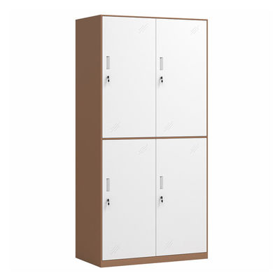 2 Tiers Narrow Edge 4 Doors Lemari Penyimpanan Logam