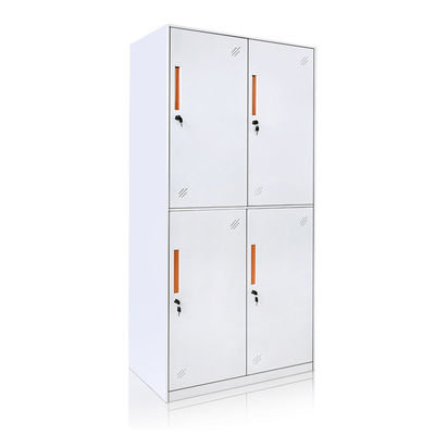 2 Tiers Narrow Edge 4 Doors Lemari Penyimpanan Logam