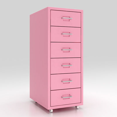 KD Structure 6 Drawers Mobile Metal File Cabinet untuk penyimpanan di rumah