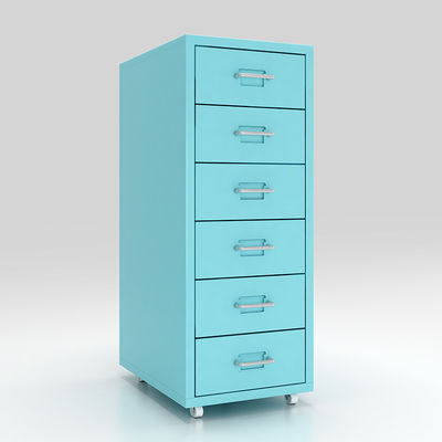 KD Structure 6 Drawers Mobile Metal File Cabinet untuk penyimpanan di rumah