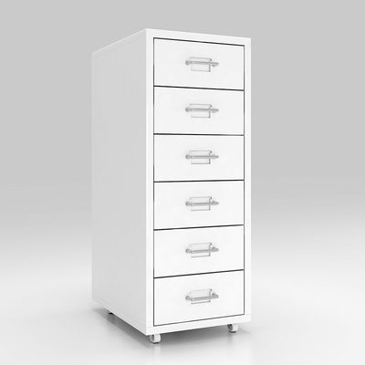 KD Structure 6 Drawers Mobile Metal File Cabinet untuk penyimpanan di rumah