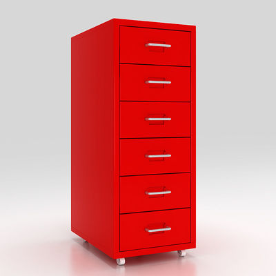 KD Structure 6 Drawers Mobile Metal File Cabinet untuk penyimpanan di rumah