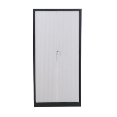 Tambour Door Metal Shelf Cabinet Dengan Pintu Shutter Roller Plastik