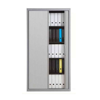 Tambour Door Metal Shelf Cabinet Dengan Pintu Shutter Roller Plastik