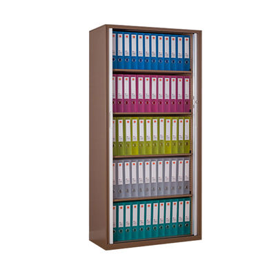 Tambour Door Metal Shelf Cabinet Dengan Pintu Shutter Roller Plastik
