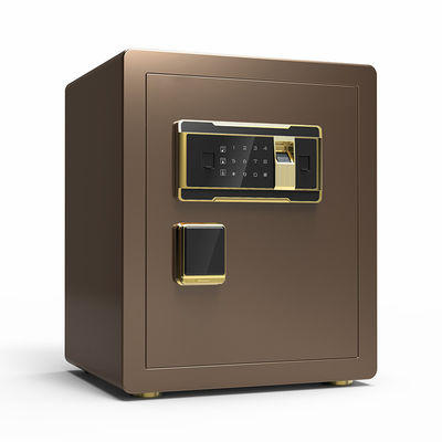 Brown Digital Fingerprint Lock Smart Security Safe Box Dengan Inside Box