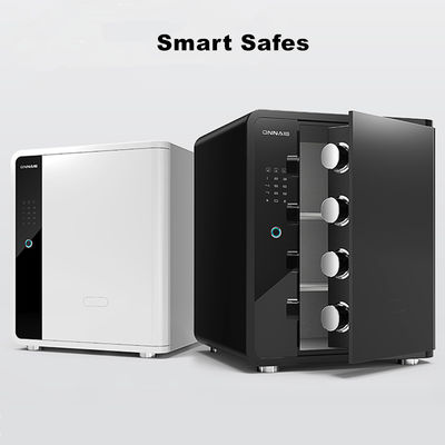 Kotak Aman Keamanan Terbuka Emas Logam Cerdas Otomatis Dengan Kunci Elektronik