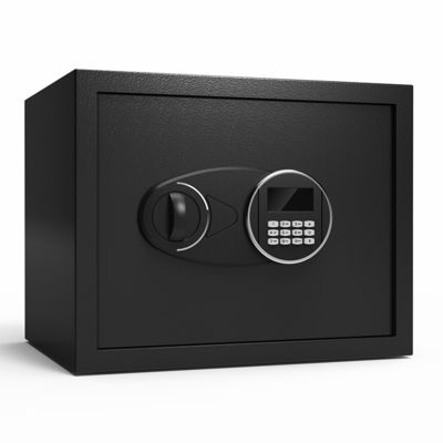 Kotak Keamanan Digital Hitam Kotak Aman Kunci Kata Sandi Dasar-dasar Kotak Kunci Tombol Keypad Baja