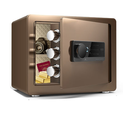 Black Small Home Hotel Gun Safe Box Digital Lock Smart Safe Dengan Kunci Sidik Jari