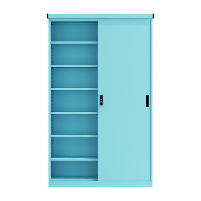 Multi Warna Pintu Geser Baja Balkon Lemari Penyimpanan Loker Untuk Digunakan Di Rumah