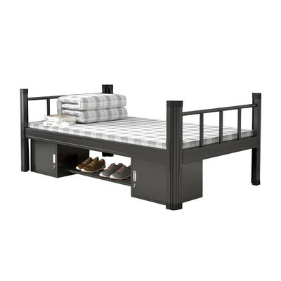Tempat Tidur Rangka Logam Kokoh Siswa Premium Steel Slat Support Single Bed