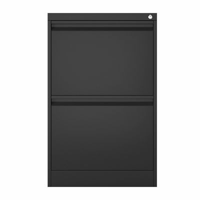 Abu-abu Muda 2 Tingkatan Metal Filing Cabine Deep Filing Mobile Drawer Alas