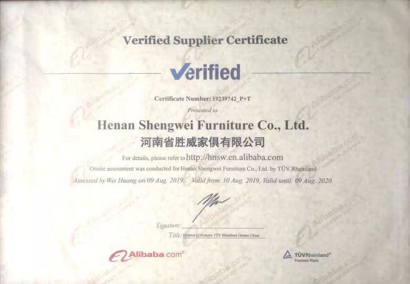 Cina Luoyang Metaniture Trading Co., Ltd. Sertifikasi